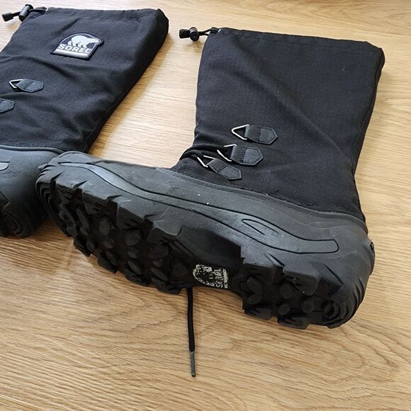 SOREL Blizzard Waterproof Insulated Rubber Black Snow Boots  display picture 1